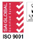 Certification of Quality Management System-ISO 9001:2015 (SAI Global)