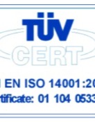 Certification of Environmental ManagementSystem-ISO 14001:2015 (TUV)